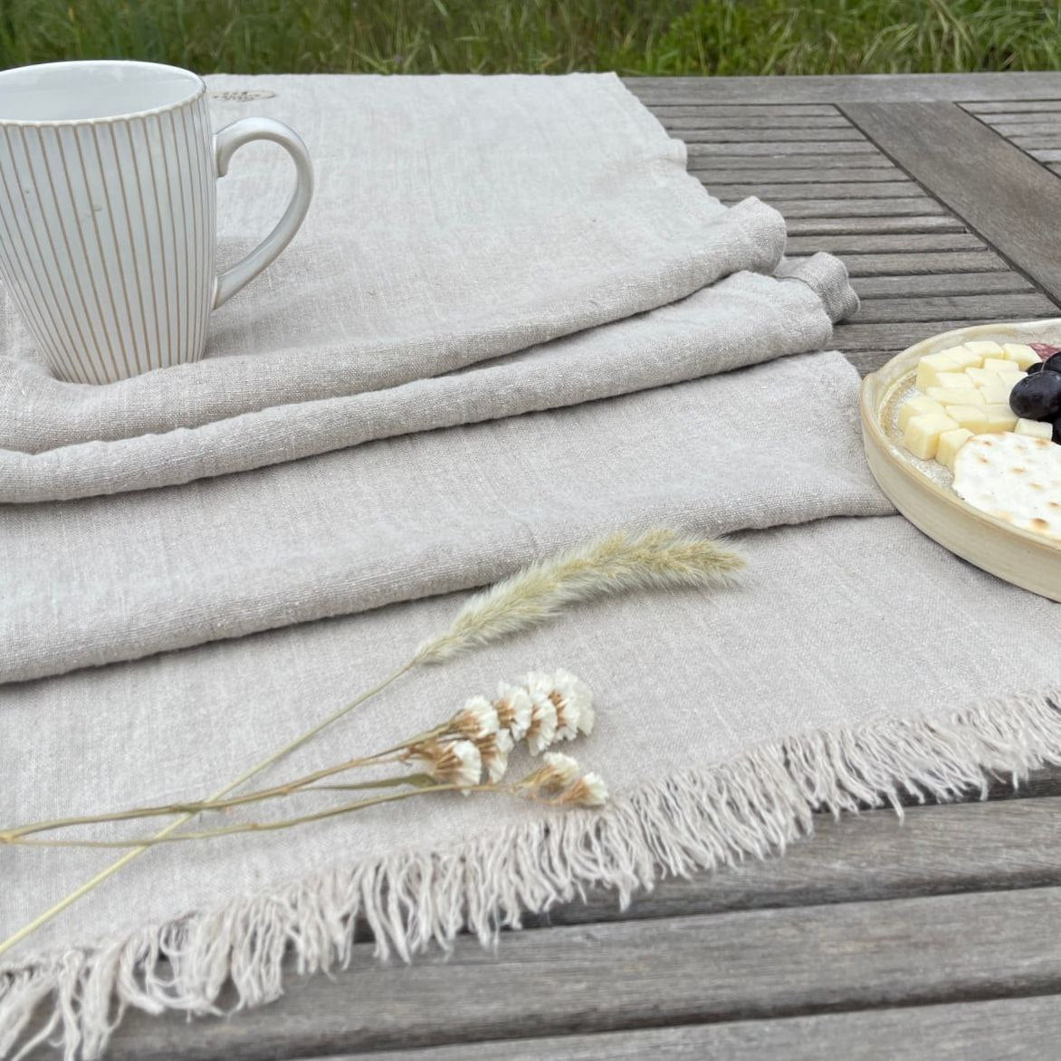 Natural Flax Table Runner