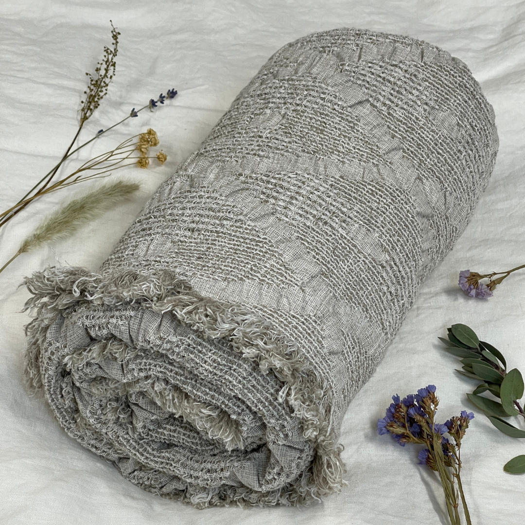 Flax Waffle Hand Towel – Old World Linen