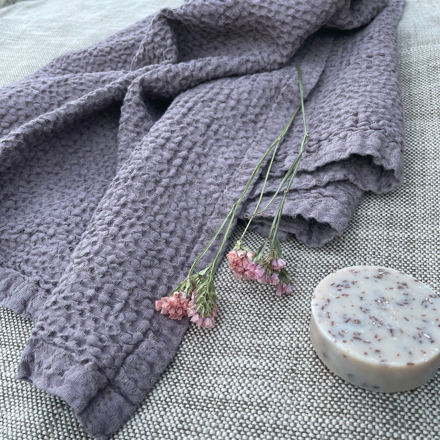 Cocoa Powder Waffle Bath Sheet/XXL Towel