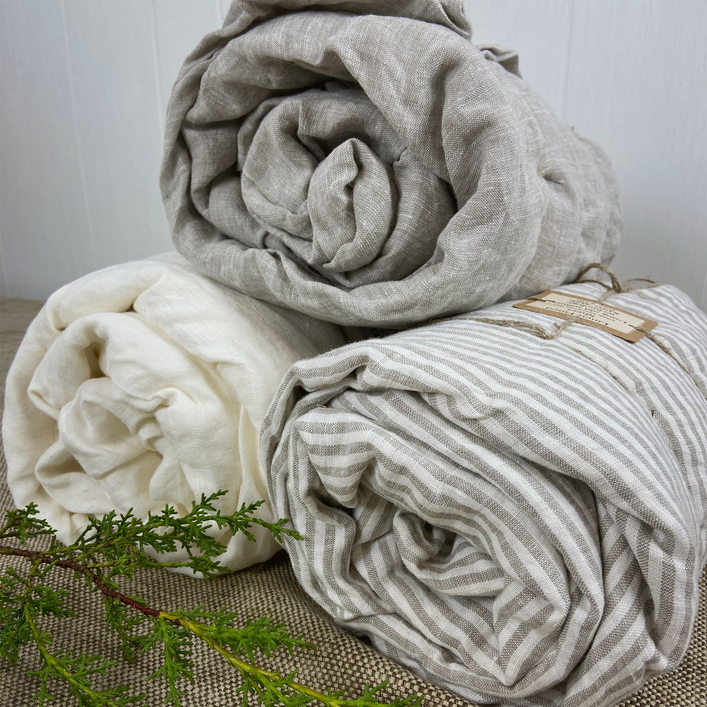 Greige Flax Fitted sheet