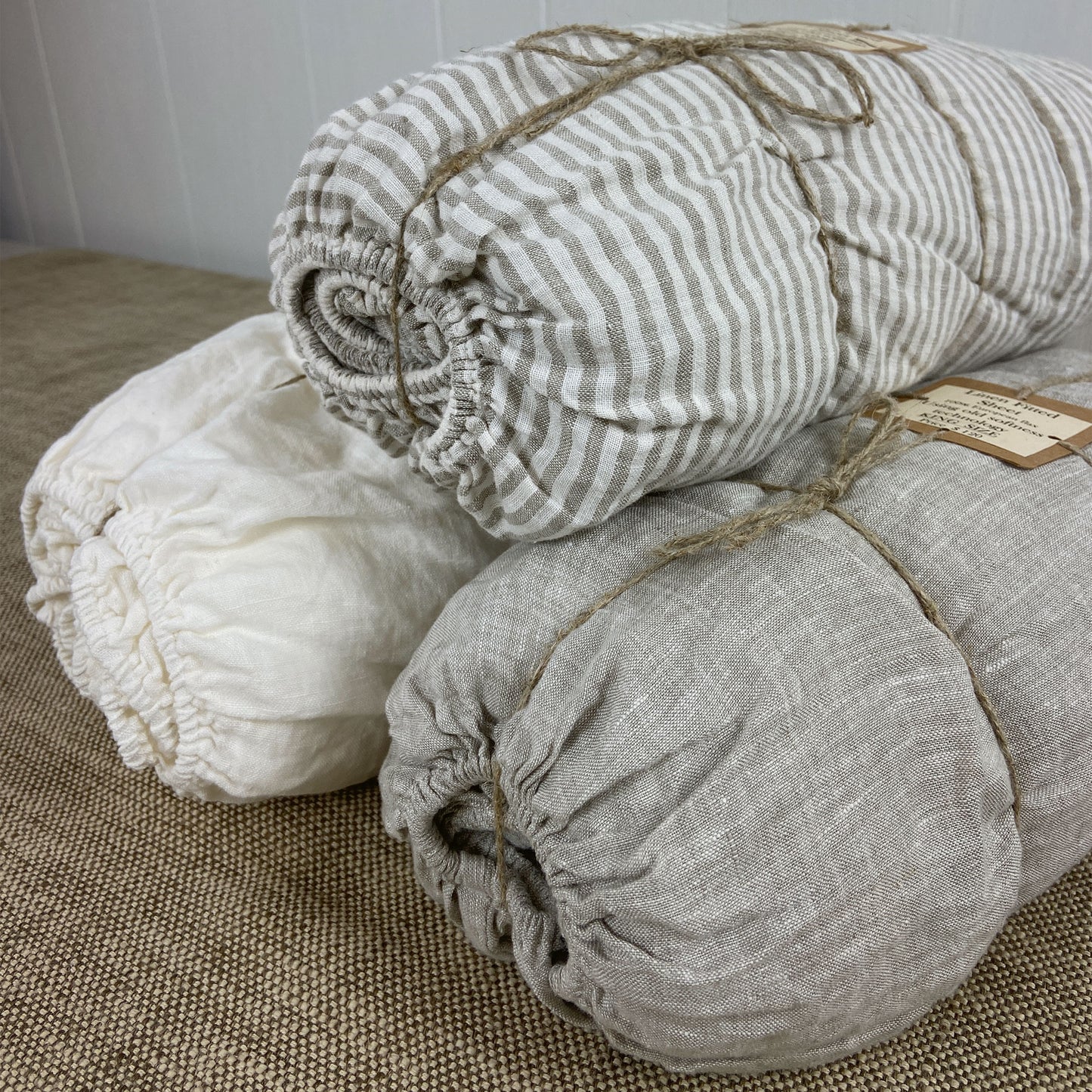 Greige Flax Fitted sheet