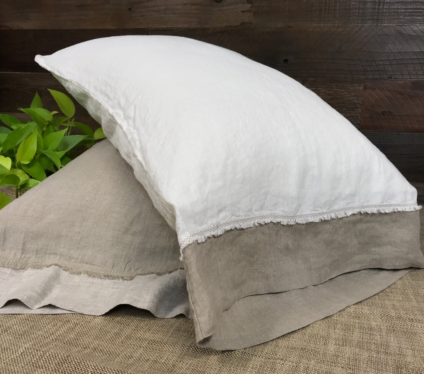 Bohemian Touch Natural Flax Pillowcase