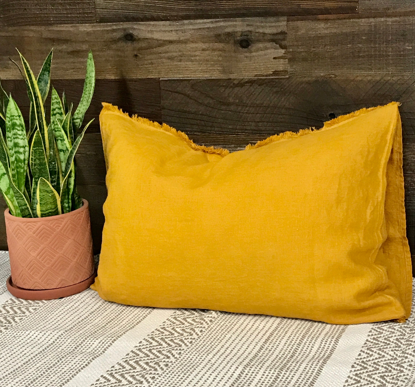 Mustard Flax Sham