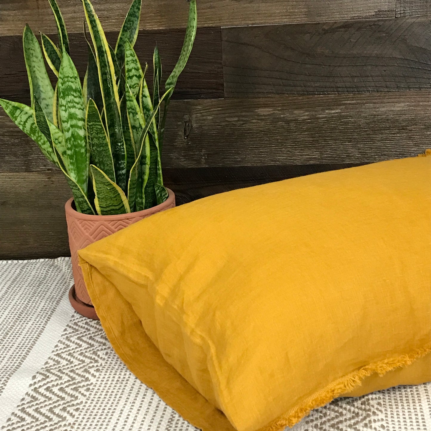 Mustard Flax Sham