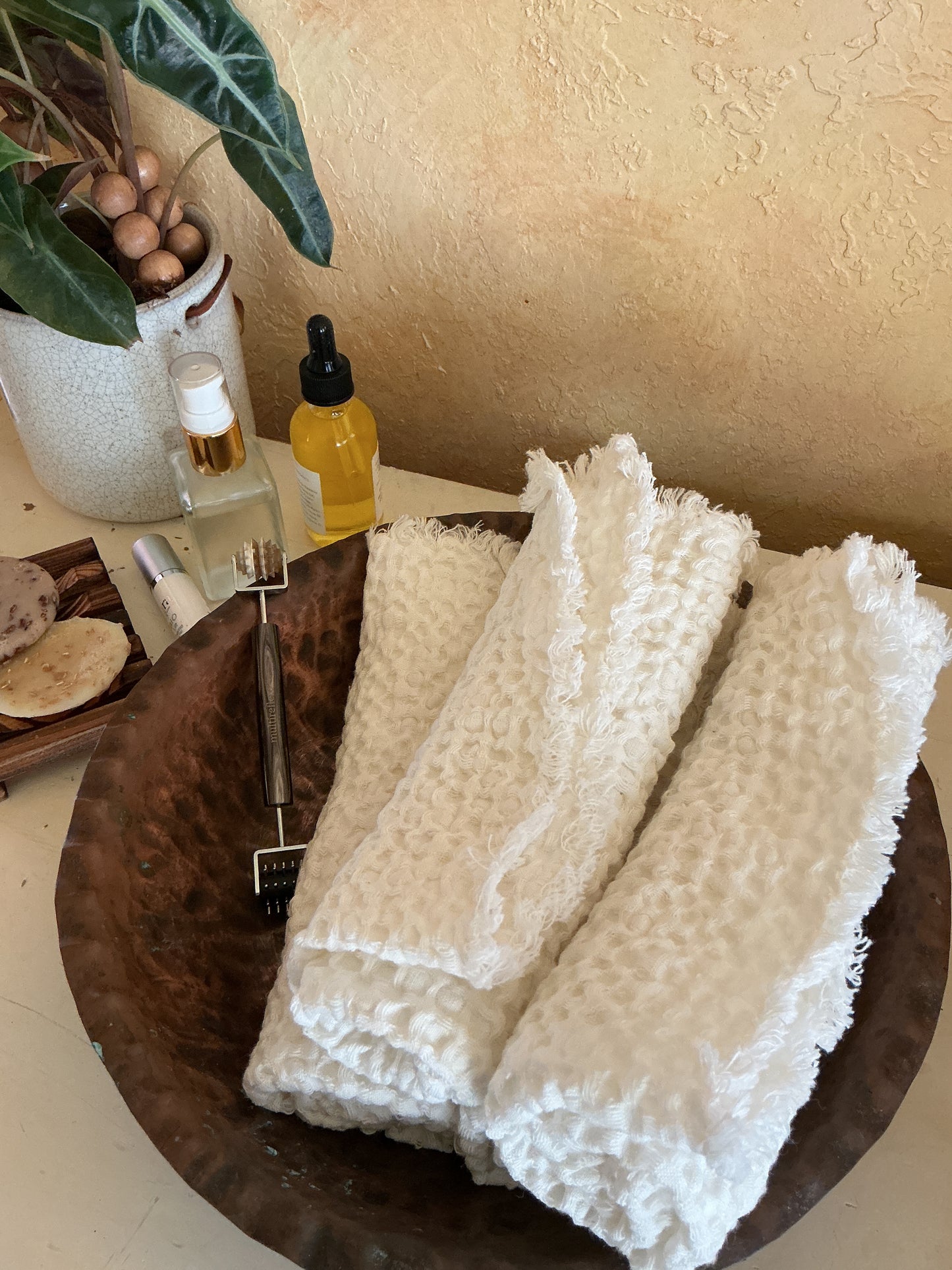 Linen Facial Towels - Set of 2