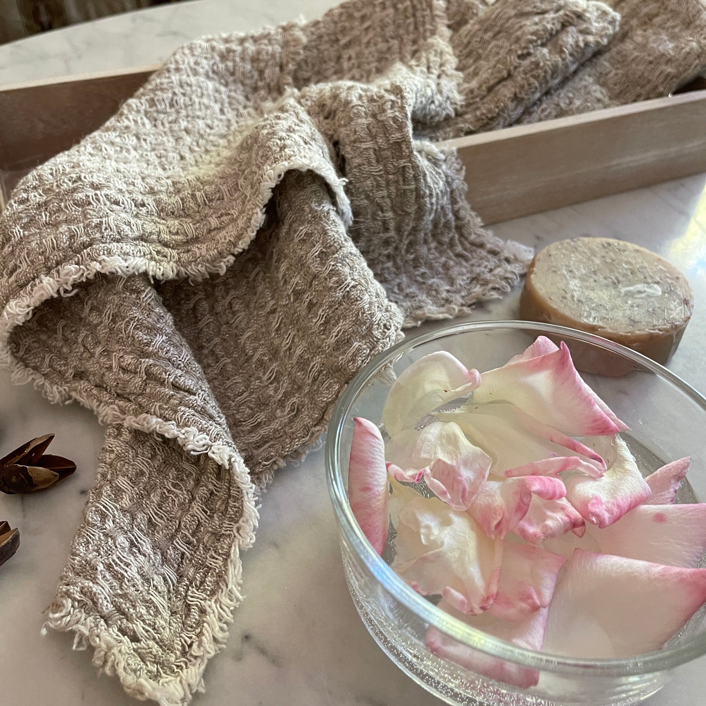 ECO Flax Face Towels Set