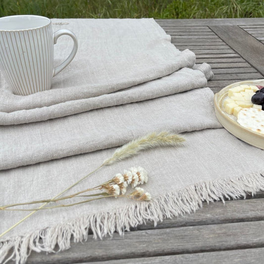 Natural Flax Table Runner