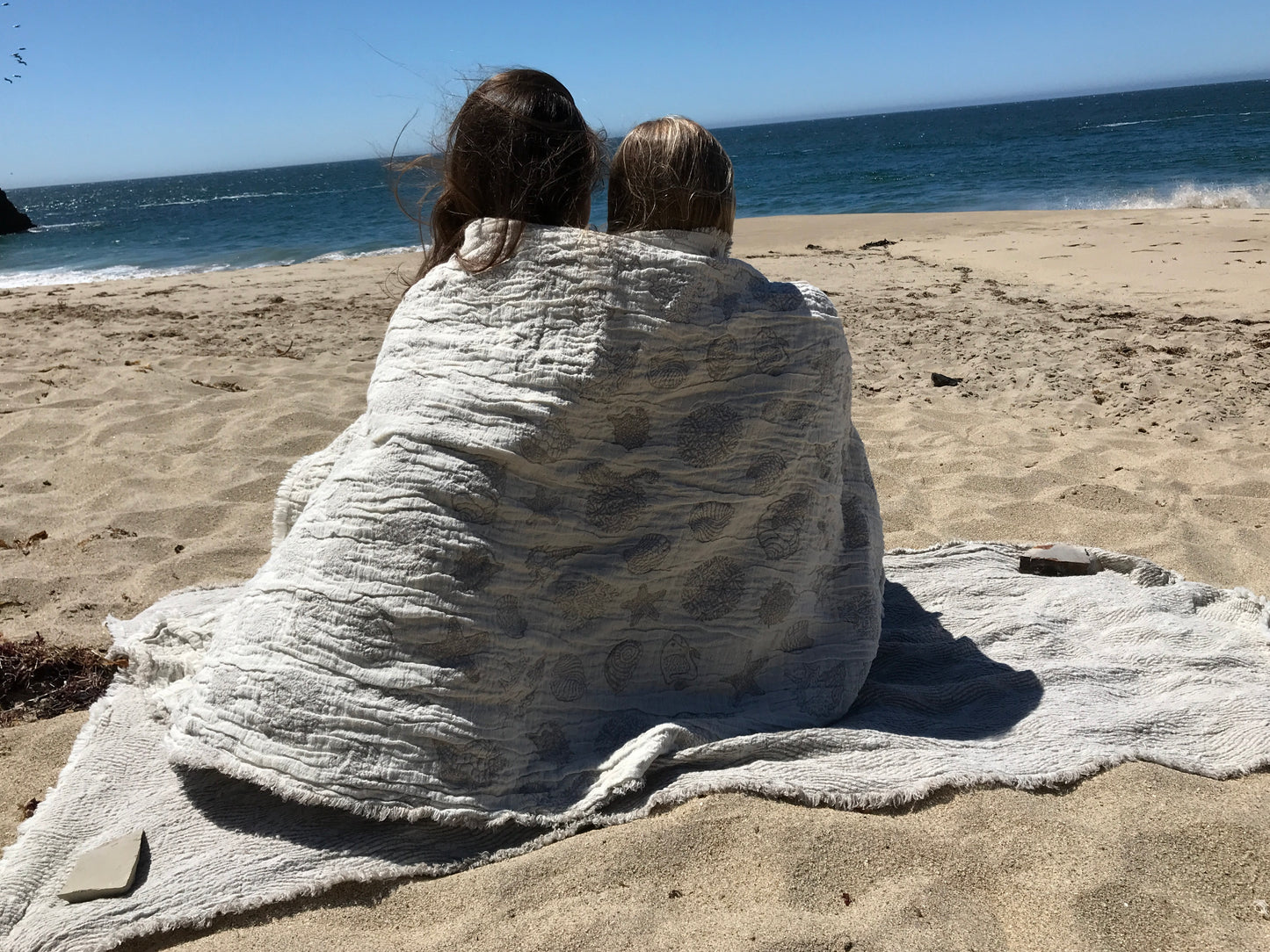 Flax Beach Towel “Shells”