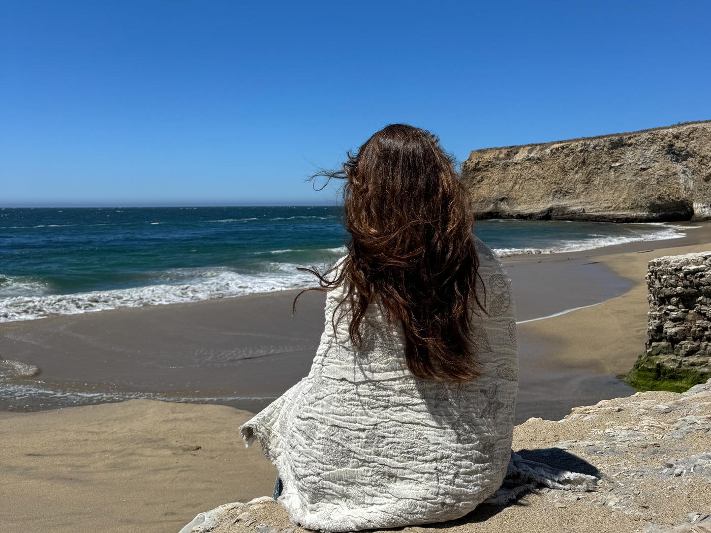 Flax Beach Towel “Shells”