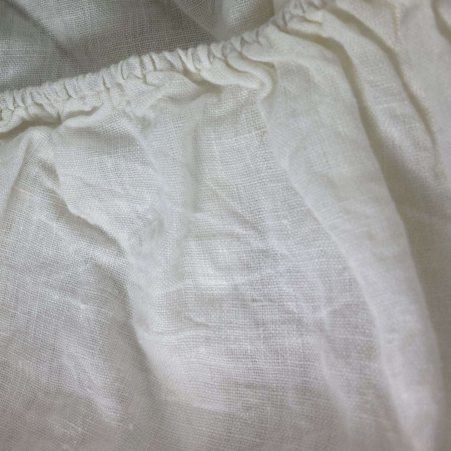 Off-White Flax Fitted Sheet